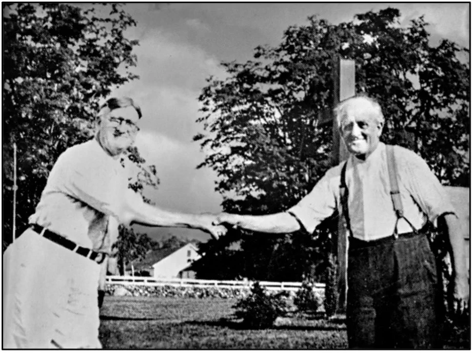 Archival portrait of David and Stephen Boothe
