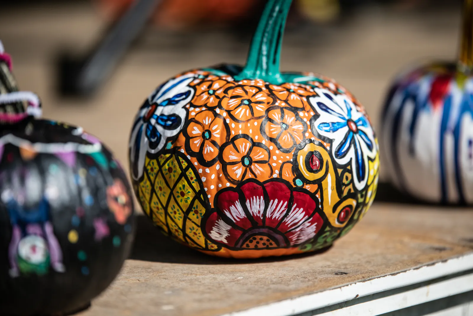 Carved and decorated pumpkins at the Great Pumpkin Festival