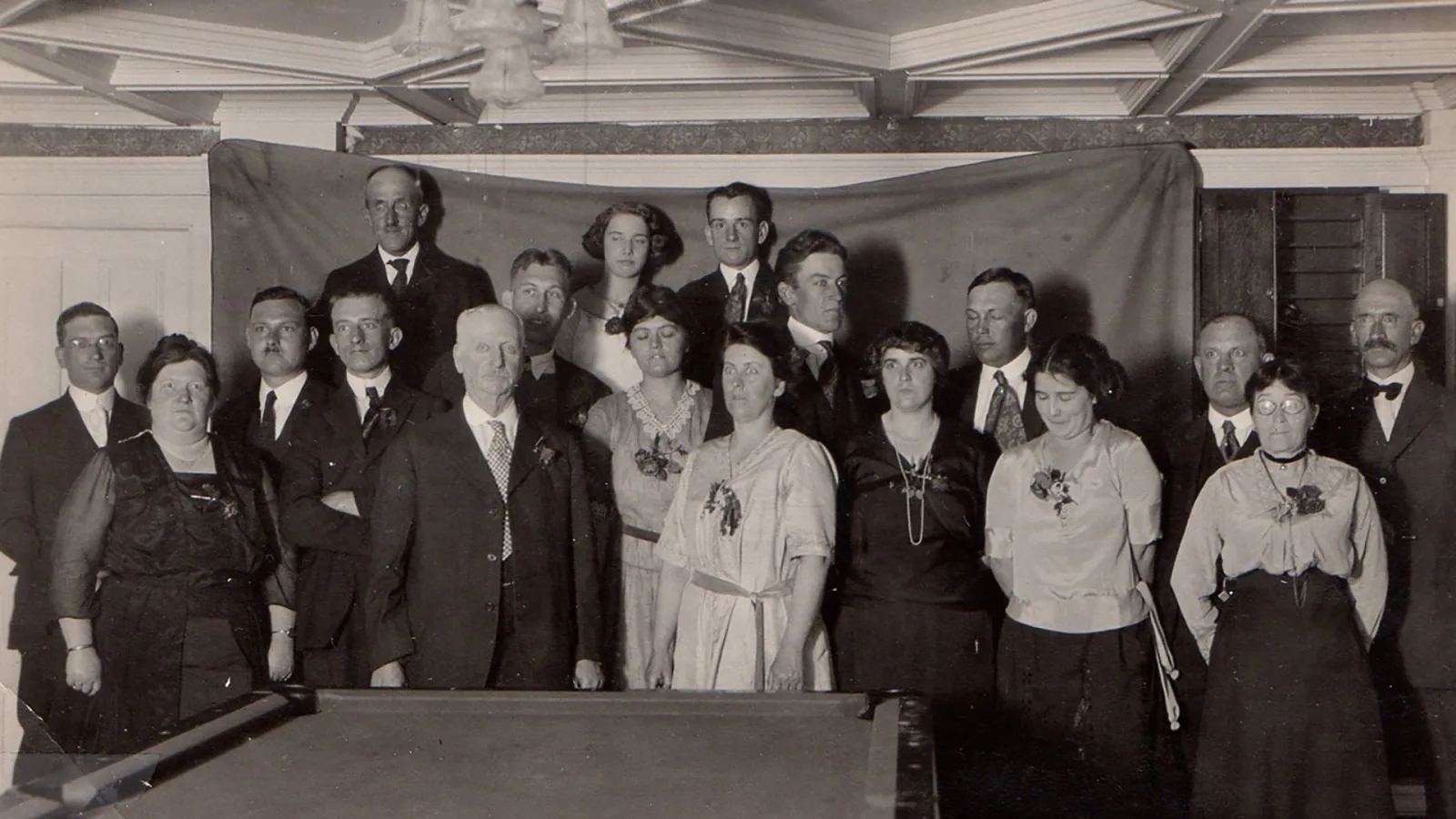 An archival group portrait from a Boothe family gathering