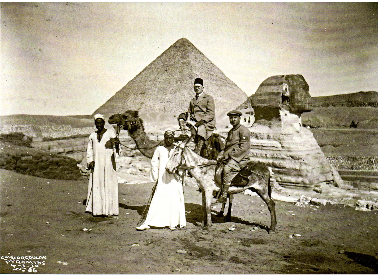 Archival photograph associated with Stephen Boothe's travels in Egypt