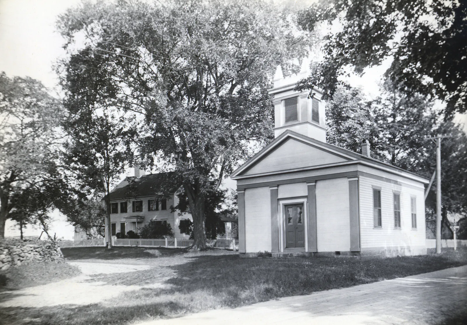 Historic view of Putney Chapel before its move to Boothe Park