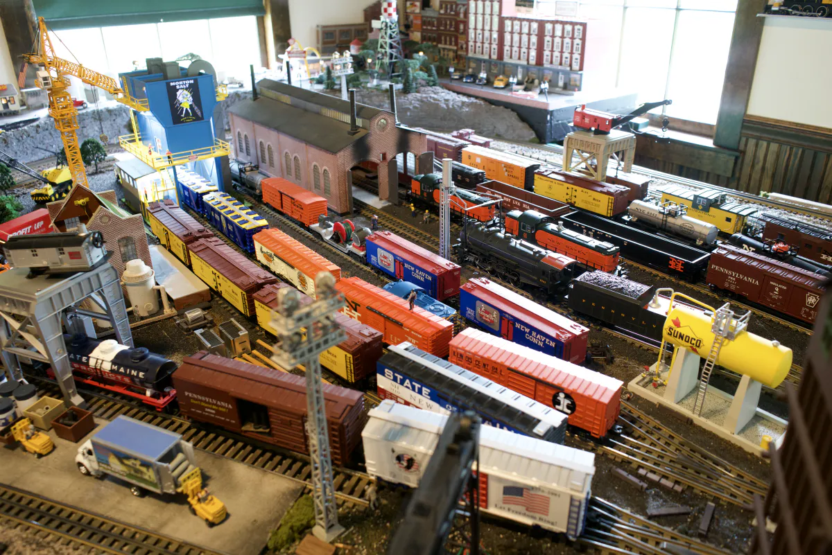 Model railway layout maintained by the Boothe Memorial Railway Society