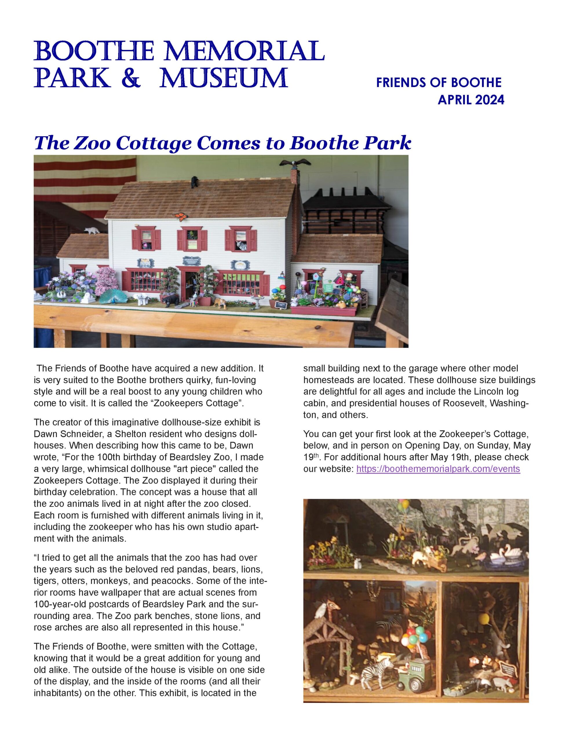 April 2024 Friends of Boothe Park Newsletter