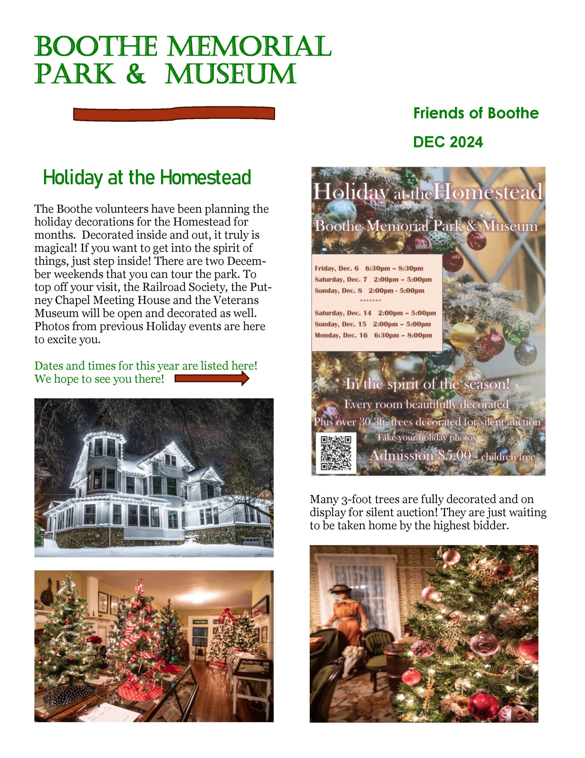 December 2024 Friends of Boothe Park Newsletter