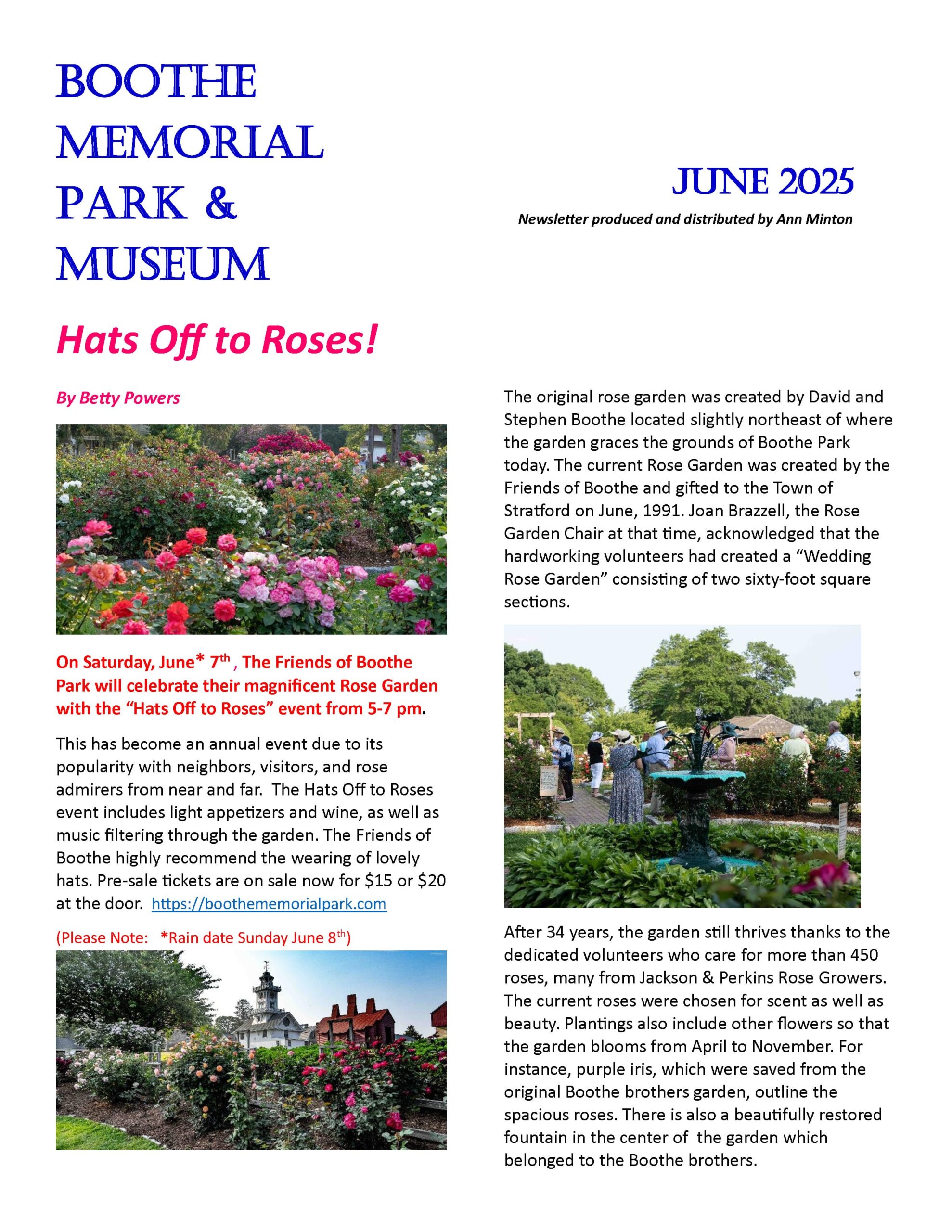 June 2025 Friends of Boothe Park Newsletter